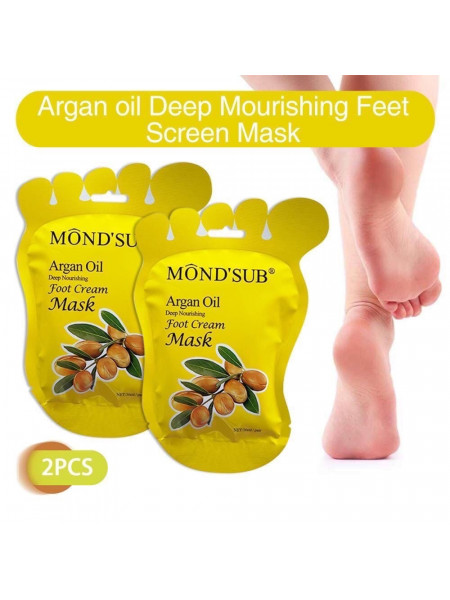 Маска-носочки для ног Mond'Sub Argan Oil Foot Cream Mask