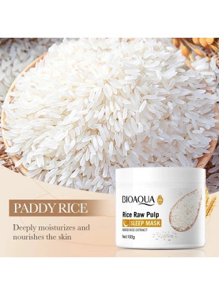 Ночная маска для лица Bioaqua Rice Raw Pulp