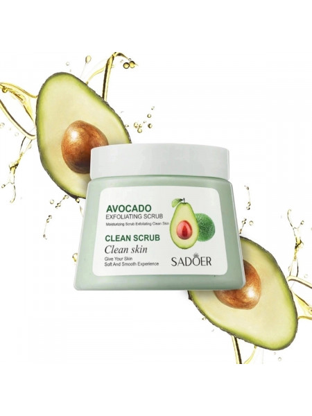 Скраб для тела Sadoer Очищающий отшелушивающий Exfoliating Clean Scrub, 250 г