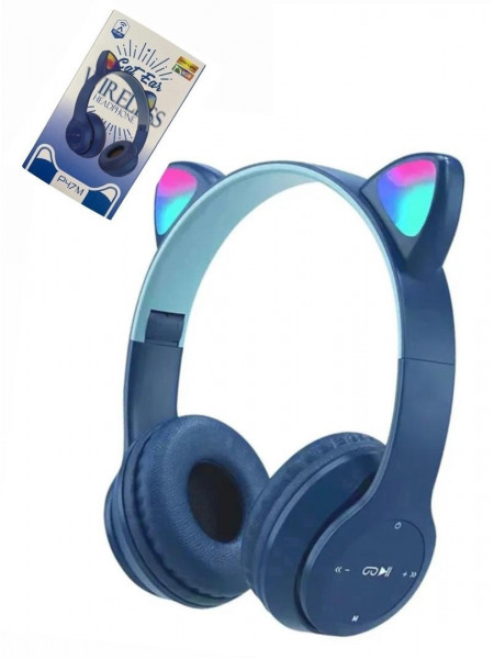 Детские беспроводные Bluetooth наушники Wireless Cat Ear P47M