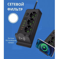 Удлинитель электрический сетевой фильтр с USB и Type-C