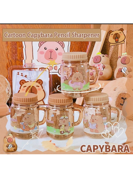 Портативная точилка для карандашей с капибарой