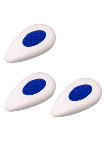 Ластик белый каучук 51*28*11мм капля с держателем 3 шт.упак