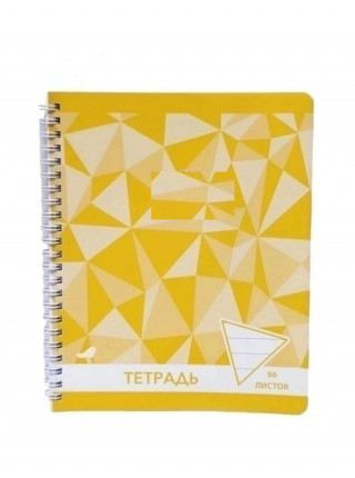 Тетрадь на спирали А5, 96 листов в клетку.