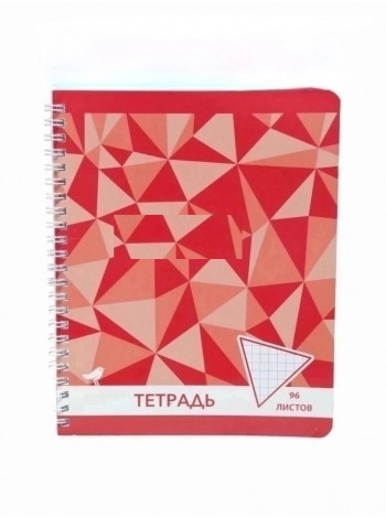 Тетрадь на спирали А5, 96 листов в клетку.