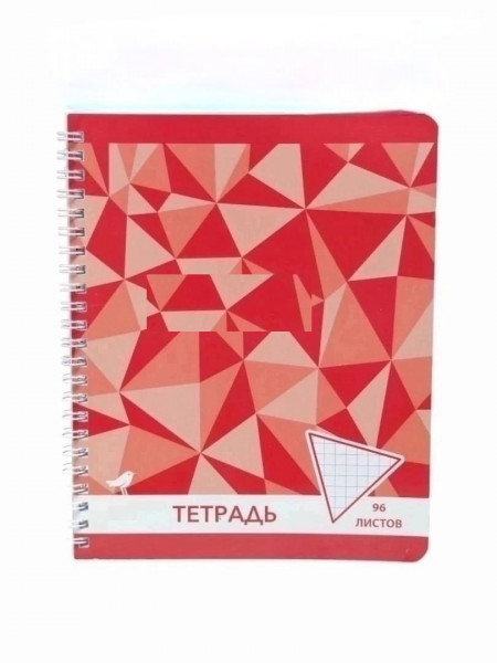Тетрадь на спирали А5, 96 листов в клетку.