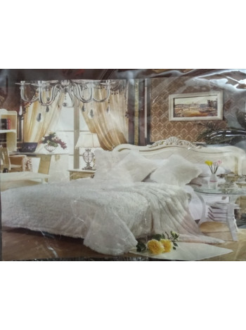 Плед розочка шампань