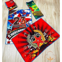 Полотенца для лица и для рук, 23-февраля 12 шт.