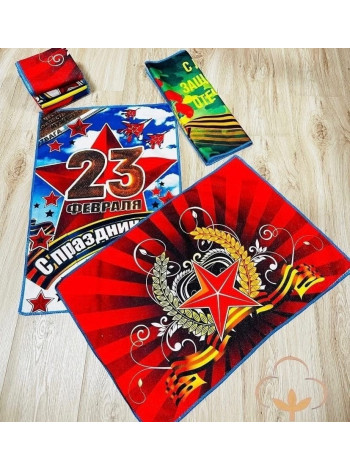 Полотенца для лица и для рук, 23-февраля 12 шт.