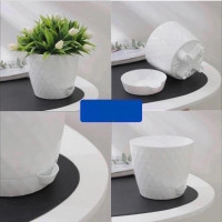 Горшок для цветов с прикорневым поливом "Румба", 1 л, цвет белый.