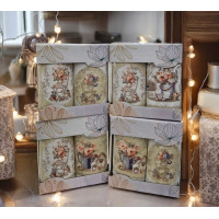 Льняные кухонные полотенца в коробке 2 шт.