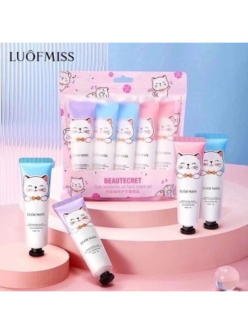 Набор кремов для рук Luofmiss Beautecret Cute Cat Hand Cream 5 в 1