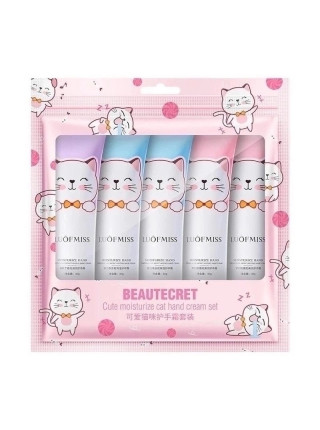 Набор кремов для рук Luofmiss Beautecret Cute Cat Hand Cream 5 в 1
