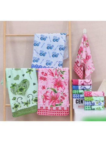 Кухонные махровое полотенца 12 штук