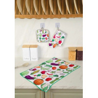 Кухонный набор 3/1 Рукавица,прихватка и полотенце