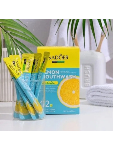 Ополаскиватель для полости рта Sadoer со вкусом лимона 