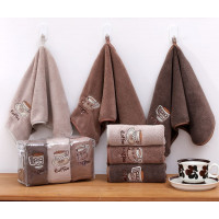Полотенца для рук и кухни в виде кофе 6 шт.